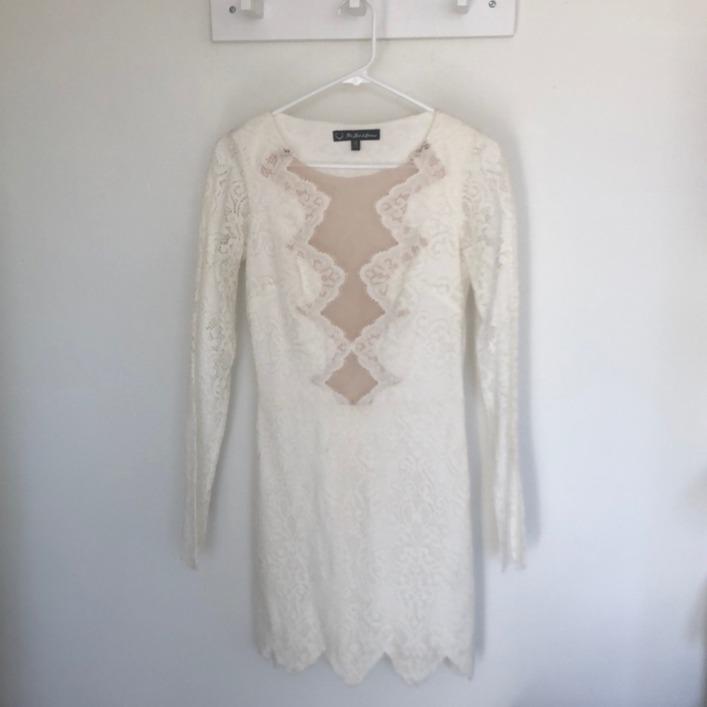For Love & Lemons Ivory Lace Dress